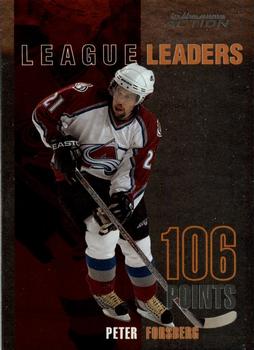 2003-04 In The Game Action - League Leaders #LL-3 Peter Forsberg Front