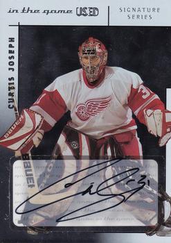 2003-04 In The Game Used Signature Series - Autographs #A-CJ Curtis Joseph Front