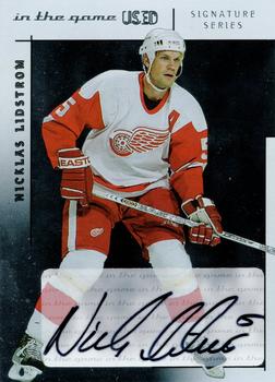 2003-04 In The Game Used Signature Series - Autographs #A-NL Nicklas Lidstrom Front