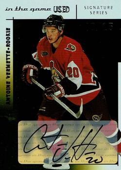 2003-04 In The Game Used Signature Series - Autographs Gold #123 Antoine Vermette Front
