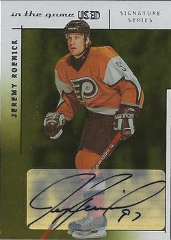 2003-04 In The Game Used Signature Series - Autographs Gold #A-JR Jeremy Roenick Front