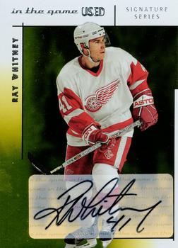 2003-04 In The Game Used Signature Series - Autographs Gold #A-RW Ray Whitney Front