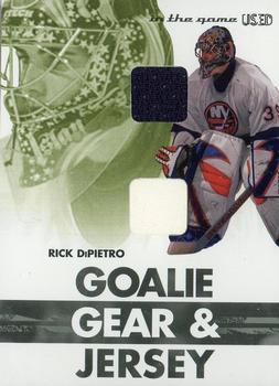 2003-04 In The Game Used Signature Series - Goalie Gear #GG-04 Rick DiPietro Front