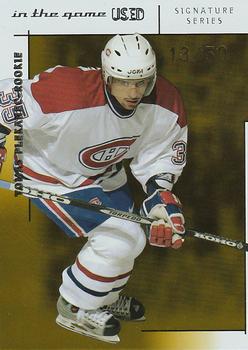 2003-04 In The Game Used Signature Series - Gold #183 Tomas Plekanec Front