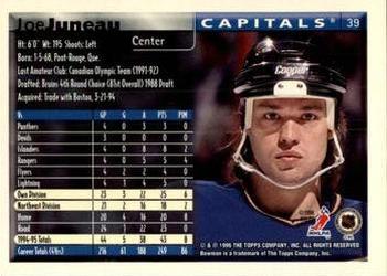 1995-96 Bowman #39 Joe Juneau Back