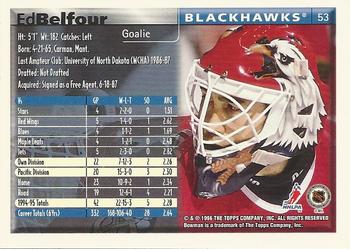 1995-96 Bowman #53 Ed Belfour Back