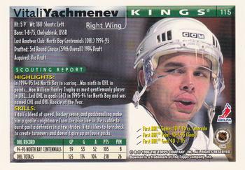 1995-96 Bowman #115 Vitali Yachmenev Back