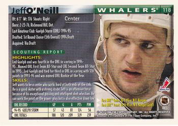 1995-96 Bowman #118 Jeff O'Neill Back