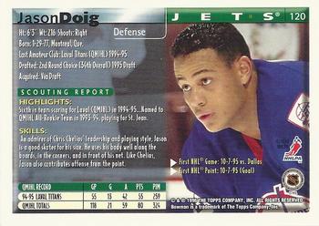 1995-96 Bowman #120 Jason Doig Back