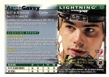 1995-96 Bowman #121 Aaron Gavey Back