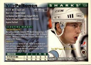 1995-96 Bowman #133 Ville Peltonen Back