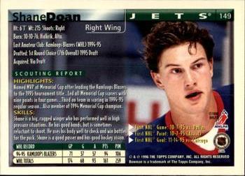 1995-96 Bowman #149 Shane Doan Back