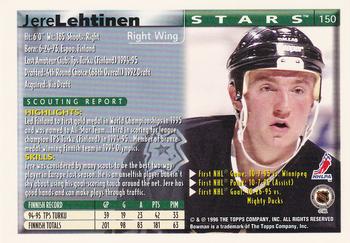 1995-96 Bowman #150 Jere Lehtinen Back