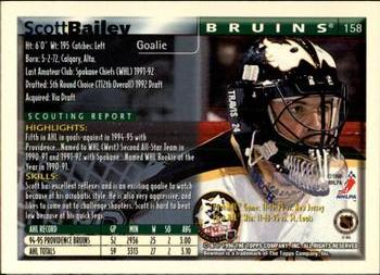 1995-96 Bowman #158 Scott Bailey Back