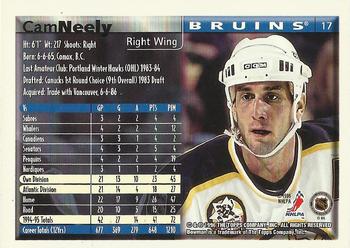 1995-96 Bowman #17 Cam Neely Back
