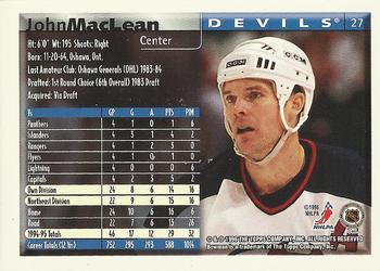 1995-96 Bowman #27 John MacLean Back