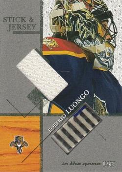 2003-04 In The Game Used Signature Series - Jersey and Stick #SJ-40 Roberto Luongo Front