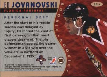 1995-96 Bowman - Bowman's Best #BB19 Ed Jovanovski Back