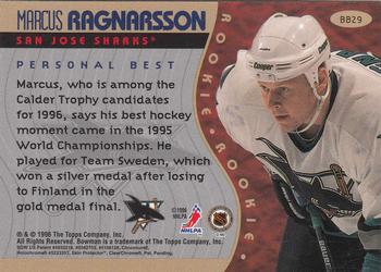 1995-96 Bowman - Bowman's Best #BB29 Marcus Ragnarsson Back