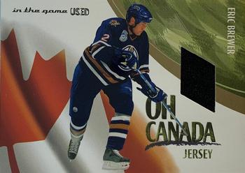 2003-04 In The Game Used Signature Series - Oh Canada Gold #OCJ-7 Eric Brewer Front