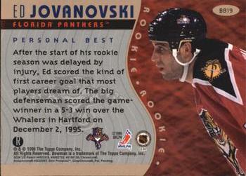 1995-96 Bowman - Bowman's Best Refractors #BB19 Ed Jovanovski Back