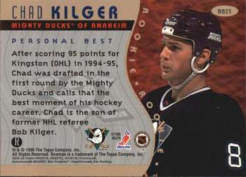 1995-96 Bowman - Bowman's Best Refractors #BB25 Chad Kilger Back