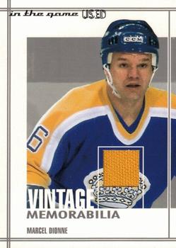 2003-04 In The Game Used Signature Series - Vintage Memorabilia #20 Marcel Dionne Front