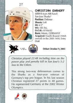 2008-09 Christian Ehrhoff San Jose Sharks Game Worn Jersey – Photo Match