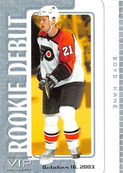 2003-04 In The Game VIP #45 Boyd Kane Front