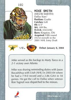 2003-04 In The Game VIP #102 Mike Smith Back