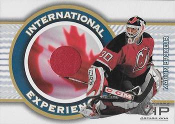 2003-04 In The Game VIP - International Experience #IE-12 Martin Brodeur Front