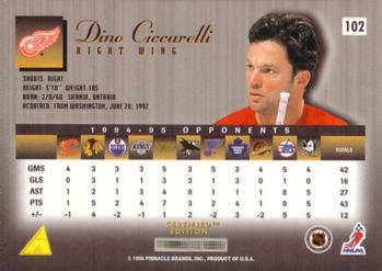 1995-96 Select Certified #102 Dino Ciccarelli Back