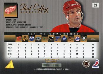 1995-96 Select Certified #21 Paul Coffey Back