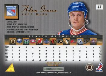 1995-96 Select Certified #47 Adam Graves Back