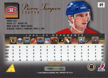 1995-96 Select Certified #49 Pierre Turgeon Back