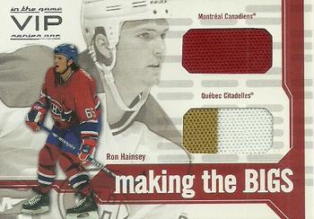 2003-04 In The Game VIP - Making the Bigs #MTB-5 Ron Hainsey Front