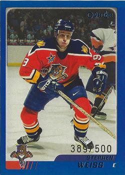 2003-04 O-Pee-Chee - Blue #8 Stephen Weiss  Front