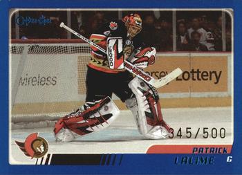 2003-04 O-Pee-Chee - Blue #12 Patrick Lalime  Front