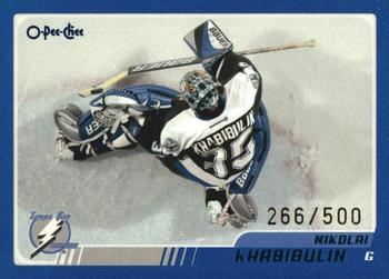 2003-04 O-Pee-Chee - Blue #21 Nikolai Khabibulin  Front