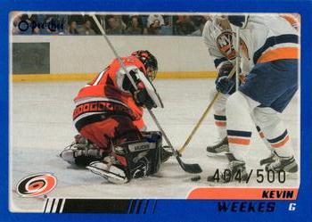 2003-04 O-Pee-Chee - Blue #22 Kevin Weekes  Front