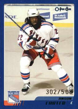 2003-04 O-Pee-Chee - Blue #41 Anson Carter  Front