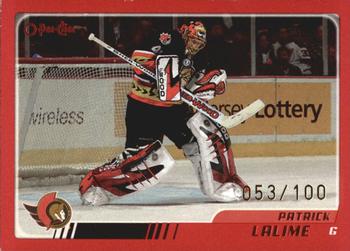 2003-04 O-Pee-Chee - Red #12 Patrick Lalime  Front