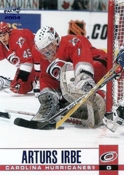 2003-04 Pacific - Blue #64 Arturs Irbe Front