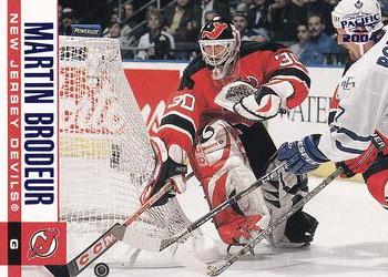 2003-04 Pacific - Blue #196 Martin Brodeur Front