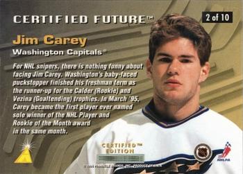 1995-96 Select Certified - Certified Future #2 Jim Carey Back