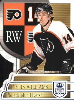 2003-04 Pacific Crown Royale - Blue #76 Justin Williams Front