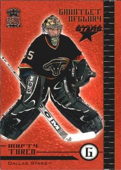 2003-04 Pacific Crown Royale - Gauntlet of Glory #8 Marty Turco Front