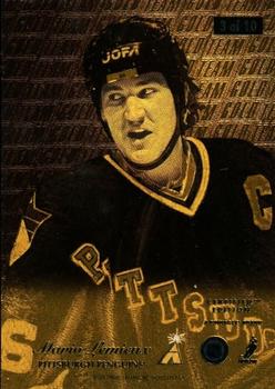 1995-96 Select Certified - Gold Team #3 Mario Lemieux Back