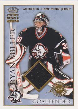 2003-04 Pacific Crown Royale - Game-Worn Jerseys (Hobby) #4 Ryan Miller Front