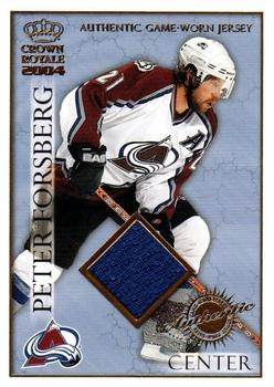 2003-04 Pacific Crown Royale - Game-Worn Jerseys (Hobby) #6 Peter Forsberg Front